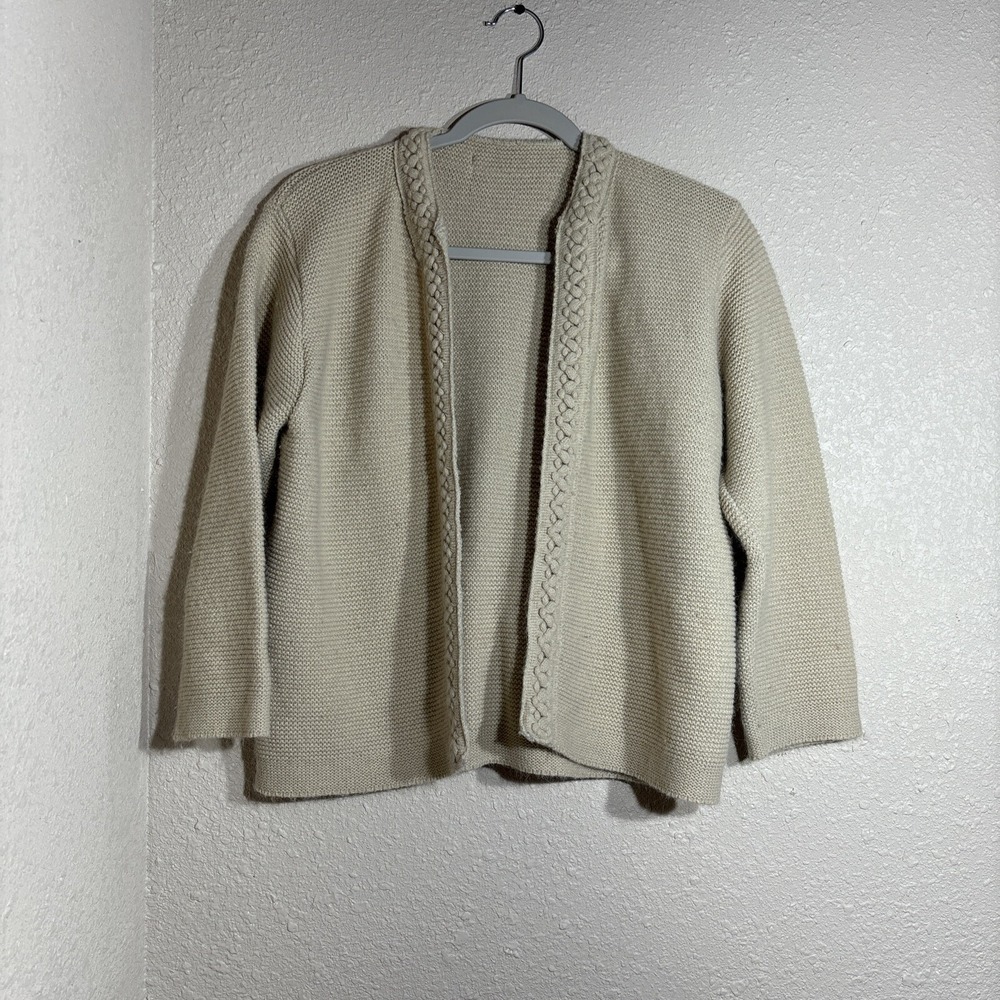 Woman's Tan Knit Cardigan